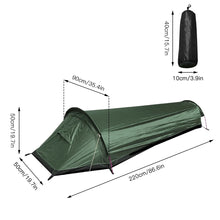Load image into Gallery viewer, Backpacking Tent Outdoor Camping Sleeping Bag Tent Outdoor Mat Lightweight Single Person Tent for Camping

