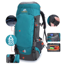 Load image into Gallery viewer, 90L 80L 65L Camping Backpack Large Capacity Outdoor Climbing Bag Waterproof Mountaineering Hiking Trekking Sport Bags XA289A
