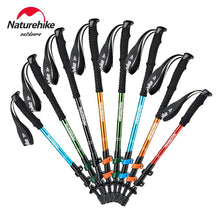 Load image into Gallery viewer, Naturehike Trekking Poles 1pcs Adult Child Collapsible Telescopic Walking Sticks Family Alpenstocks Ultralight Hiking Stick
