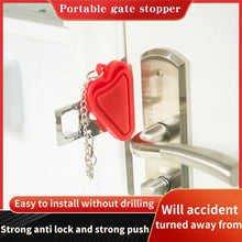 Load image into Gallery viewer, Portable Door Lock Safety Latch Metal Lock Home Room Hotel Anti Theft Security Lock Travel Accommodation Door Safety Lock
