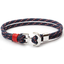 Load image into Gallery viewer, High Quality Fashion Anchor Bracelet Men charm Survival Bracelet Rope Chain Friendship Bracelet Women Jewelry Outdoor Product
