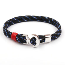 Load image into Gallery viewer, High Quality Fashion Anchor Bracelet Men charm Survival Bracelet Rope Chain Friendship Bracelet Women Jewelry Outdoor Product
