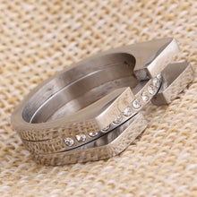 Load image into Gallery viewer, Fashion Luxury Brand Jewelry New Arrival Wedding Ring For Women Rose Gold Color With AAA Crystal Rings Anillos
