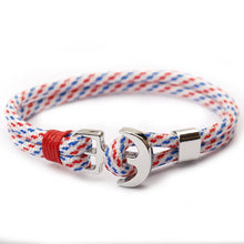 Load image into Gallery viewer, High Quality Fashion Anchor Bracelet Men charm Survival Bracelet Rope Chain Friendship Bracelet Women Jewelry Outdoor Product
