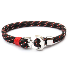Load image into Gallery viewer, High Quality Fashion Anchor Bracelet Men charm Survival Bracelet Rope Chain Friendship Bracelet Women Jewelry Outdoor Product
