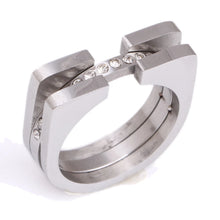 Load image into Gallery viewer, Fashion Luxury Brand Jewelry New Arrival Wedding Ring For Women Rose Gold Color With AAA Crystal Rings Anillos
