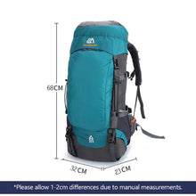 Load image into Gallery viewer, 90L 80L 65L Camping Backpack Large Capacity Outdoor Climbing Bag Waterproof Mountaineering Hiking Trekking Sport Bags XA289A
