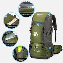 Load image into Gallery viewer, 50L Travel Backpack Camping Bag For Men Large Hiking Bag Tourist Rucksack Waterproof Outdoor Sports Climbing Mountaineering Bag
