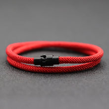 Load image into Gallery viewer, Men Women Rope Bracelet Double Layer Survival Braclet Homme Accessories Gift Magnet
