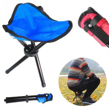 Load image into Gallery viewer, Fishing Chairs Travel Chair Folding 3 Legs Portable Outdoor Camping Tripod carts Garden Stool Chair Picnic Trips Beach Chair
