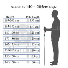 Load image into Gallery viewer, Naturehike Trekking Poles 1pcs Adult Child Collapsible Telescopic Walking Sticks Family Alpenstocks Ultralight Hiking Stick
