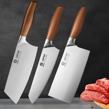 Load image into Gallery viewer, Kitchen Knives Set Stainless Steel Meat Chopping Cleaver Fish Vegetables Slicing Butcher Knife Japanese Chef Knife with Gift Box
