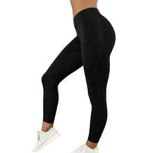 Load image into Gallery viewer, Plus Size Pocket Yoga Pants Women Solid Fitness Sports Leggings High Waist Elastic Gym Tights Female Running Trousers XXXL
