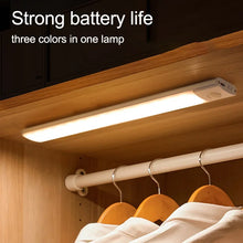 Load image into Gallery viewer, 30/40/50/60CM Night Light USB Rechargeable Motion Sensor Led Light Wireless Led Lamp for Kitchen Cabinet Bedroom Wardrobe
