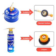 Load image into Gallery viewer, PACOONE Tourist Burner Camping Wind Proof Gas Stove Outdoor Strong Fire Stove Heater Portable Folding Ultralight Picnic Cooker
