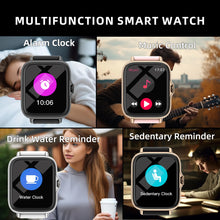 Load image into Gallery viewer, Waterproof Smart Watch with Message Answer Call Sleep Monitoring Sports Pedometer Information Alerts For iPhone Android 1.83&quot;
