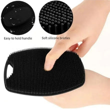 Load image into Gallery viewer, 1pc Soft Silicone Exfoliating Brush Cleanser Manual Body Cleansing Body Care Scrubber Shower Gentle Massage Bath Brush For Men
