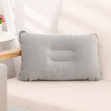 Load image into Gallery viewer, Portable Outdoor Camping Air Cushion Pillows Folding Square Inflatable Pillows Travel Backrest PVC Head Rest
