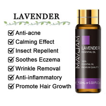 Load image into Gallery viewer, MAYJAM 10ML Aromatic Diffuser Essential Oil Lavender Vanilla Myrrh Fragrance Oil For Soaps Candle Making Massage Humidifiers
