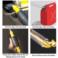 Load image into Gallery viewer, Hand Fuel Pump Car Fuel Tank Sucker Oil Transfer Fuel Pump Petrol Diesel Liquid Manual Pump Syphon Fuel Saver for Gas Gasoline
