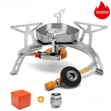 Load image into Gallery viewer, JYMCW Outdoor Gas Burner Camping Gas Stove Portable Folding Electronic Split Stove Tourist Equipment For Cooking Hiking 3500W
