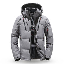 Load image into Gallery viewer, Down Jacket Men White Duck Winter Coat Windproof Warm Parkas Travel Camping Overcoat New in Thicken Solid Color Hooded Clothing   4.7  141 Reviews  ౹  500+ sold designed to keep you cozy and comfortable
