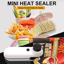 Load image into Gallery viewer, Mini Bag Sealer 2 in 1 USB Rechargeable Heat Sealer and Cutter Mini Chip Bag Sealer Heat Seal with Soft Magnetic Kitchen Tools
