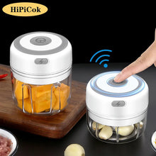 Load image into Gallery viewer, HiPiCok Meat Grinder Electric Garlic Crusher Food Chopper Mini Garlic Press Vegetable Chopper Masher Machine USB Kitchen Gadgets
