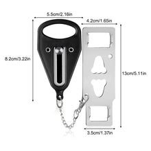 Load image into Gallery viewer, Portable Door Lock Safety Latch Metal Lock Home Room Hotel Anti Theft Security Lock Travel Accommodation Door Safety Lock

