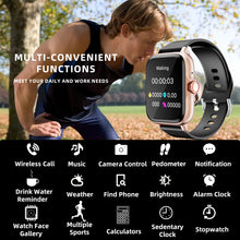 Load image into Gallery viewer, Waterproof Smart Watch with Message Answer Call Sleep Monitoring Sports Pedometer Information Alerts For iPhone Android 1.83&quot;
