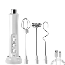 Load image into Gallery viewer, 3 In 1 Portable Rechargeable Electric Milk Frother Foam Maker Handheld Foamer High Speeds Drink Mixer Coffee Frothing Wand
