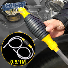 Load image into Gallery viewer, Hand Fuel Pump Car Fuel Tank Sucker Oil Transfer Fuel Pump Petrol Diesel Liquid Manual Pump Syphon Fuel Saver for Gas Gasoline
