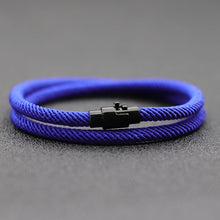 Load image into Gallery viewer, Men Women Rope Bracelet Double Layer Survival Braclet Homme Accessories Gift Magnet
