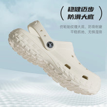 Load image into Gallery viewer, Women and Men&#39;s Hole Shoes Summer Non-Slip Outdoor Sandals Closed Toe Shit Feeling Beach Slippers Thick Bottom Soft Bottom
