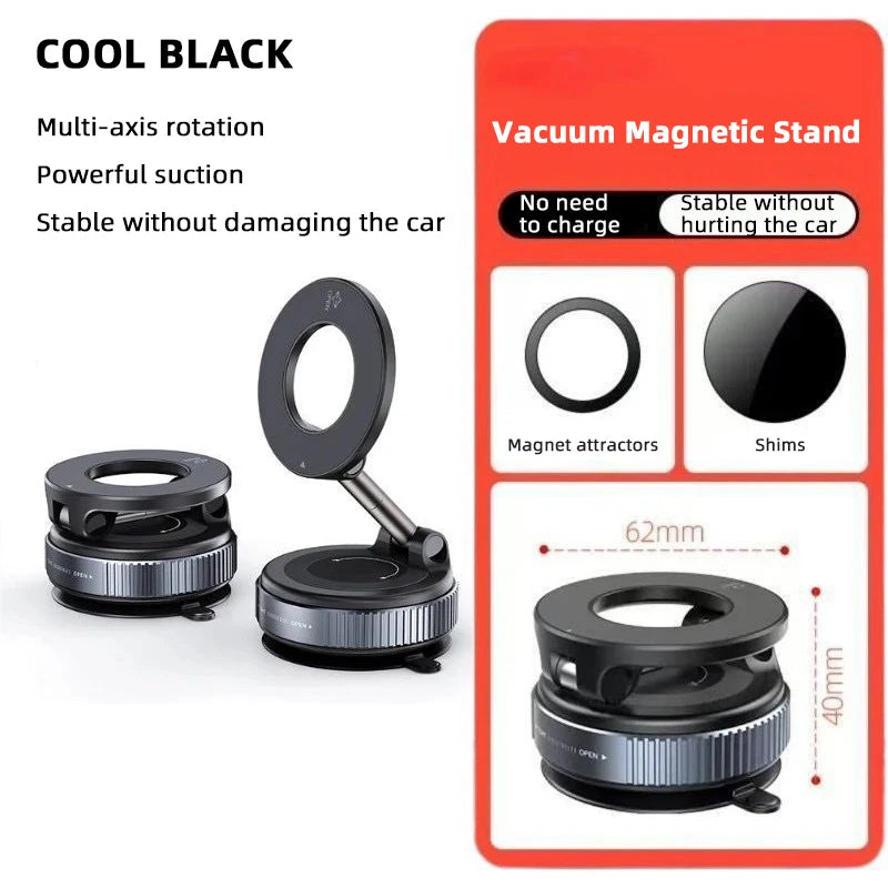 Magnetic Phone Holder｜Three-axis Rotation For Free Adjustment｜A Convenient Choice For Multiple Scenarios.