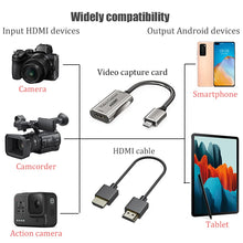 Load image into Gallery viewer, BFOLLOW Android Phone Tablet as Camera Monitor Camcorder HDMI Adapter for Vlog Youtuber Filmmaker DSLR Video Capture Card
