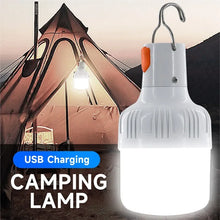 Load image into Gallery viewer, Outdoor USB Rechargeable LED Lamp Bulbs High Brightness Emergency Light Hook Up Camping Fishing Portable Lantern Night Lights
