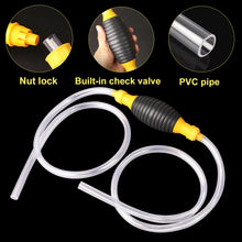 Load image into Gallery viewer, Hand Fuel Pump Car Fuel Tank Sucker Oil Transfer Fuel Pump Petrol Diesel Liquid Manual Pump Syphon Fuel Saver for Gas Gasoline
