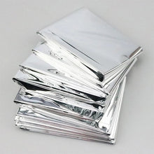Load image into Gallery viewer, Folding Emergency Blanket Outdoor Survival Rescue First Aid Foil Thermal Blanket Windproof Keep Warm Blankets for Camping Hiking
