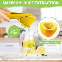 Load image into Gallery viewer, Max Juice Extraction Lemon Lime Squeezer EasytoUse Flat Lemon Squeezer with Leverage Squeezer with Built in Strainer
