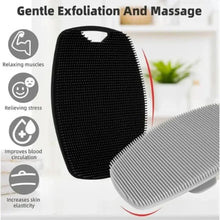 Load image into Gallery viewer, 1pc Soft Silicone Exfoliating Brush Cleanser Manual Body Cleansing Body Care Scrubber Shower Gentle Massage Bath Brush For Men

