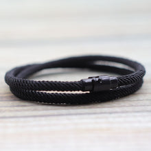 Load image into Gallery viewer, Men Women Rope Bracelet Double Layer Survival Braclet Homme Accessories Gift Magnet
