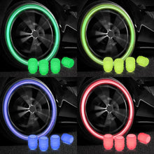 Load image into Gallery viewer, Luminous Valve Caps Fluorescent Night Glowing Car Motorcycle Bicycle Bike Wheel Tyre Hub Luminous Valve Stem Caps Decors
