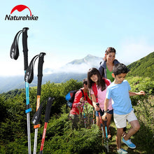 Load image into Gallery viewer, Naturehike Trekking Poles 1pcs Adult Child Collapsible Telescopic Walking Sticks Family Alpenstocks Ultralight Hiking Stick
