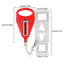 Load image into Gallery viewer, Portable Door Lock Safety Latch Metal Lock Home Room Hotel Anti Theft Security Lock Travel Accommodation Door Safety Lock
