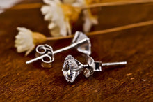 Load image into Gallery viewer, Crystal Zircon Real 925 Sterling Silver Earrings Channel  Cubic Zirconia Silver Stud Earrings for Women Sterling Silver Jewelry
