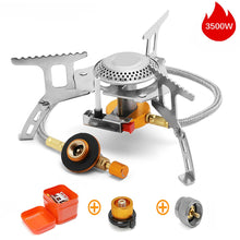 Load image into Gallery viewer, JYMCW Outdoor Gas Burner Camping Gas Stove Portable Folding Electronic Split Stove Tourist Equipment For Cooking Hiking 3500W
