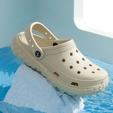 Load image into Gallery viewer, Women and Men&#39;s Hole Shoes Summer Non-Slip Outdoor Sandals Closed Toe Shit Feeling Beach Slippers Thick Bottom Soft Bottom

