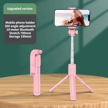 Load image into Gallery viewer, Selfie Stick Wireless Tripod Stand with Light Bluetooth Remote Extendable Tripod for iPhone Mobile Phone Tiktok Live Streaming

