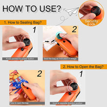 Load image into Gallery viewer, Mini Bag Sealer 2 in 1 USB Rechargeable Heat Sealer and Cutter Mini Chip Bag Sealer Heat Seal with Soft Magnetic Kitchen Tools
